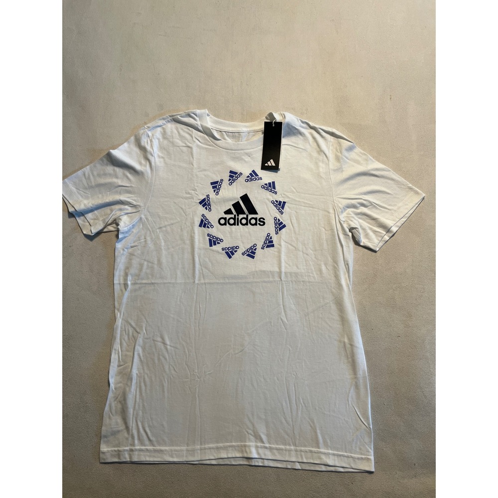 Adidas Mens M BRD LOVE G T White Logo Graphic T-Shirt JW0089 Size Medium
 NWT